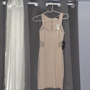 Express Nude Bodycon Dress